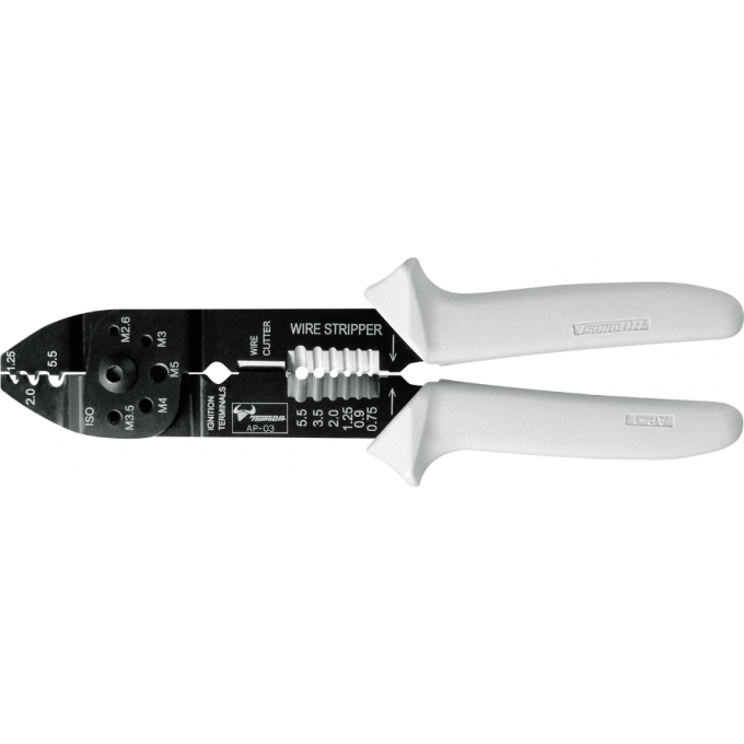 Клещи кабельные многофункциональные TSUNODA KingTTC для обжима, резки, снятия изоляции и обрезки винтов AP-03